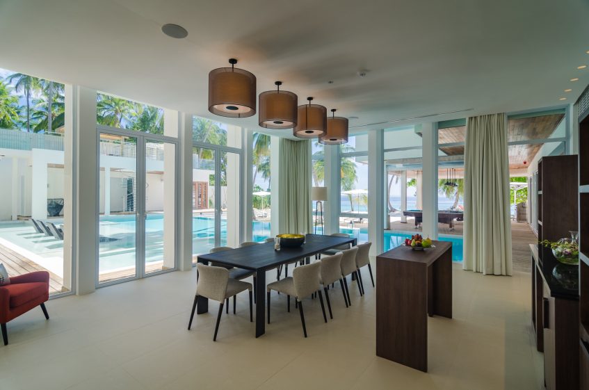 Amilla Fushi Resort and Residences - Baa Atoll, Maldives - Amilla Beachfront Estate Dining Area