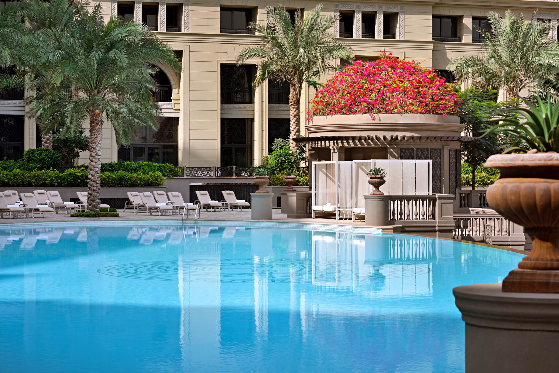 Palazzo Versace Dubai Hotel – Jaddaf Waterfront, Dubai, UAE – Central Pool Deck