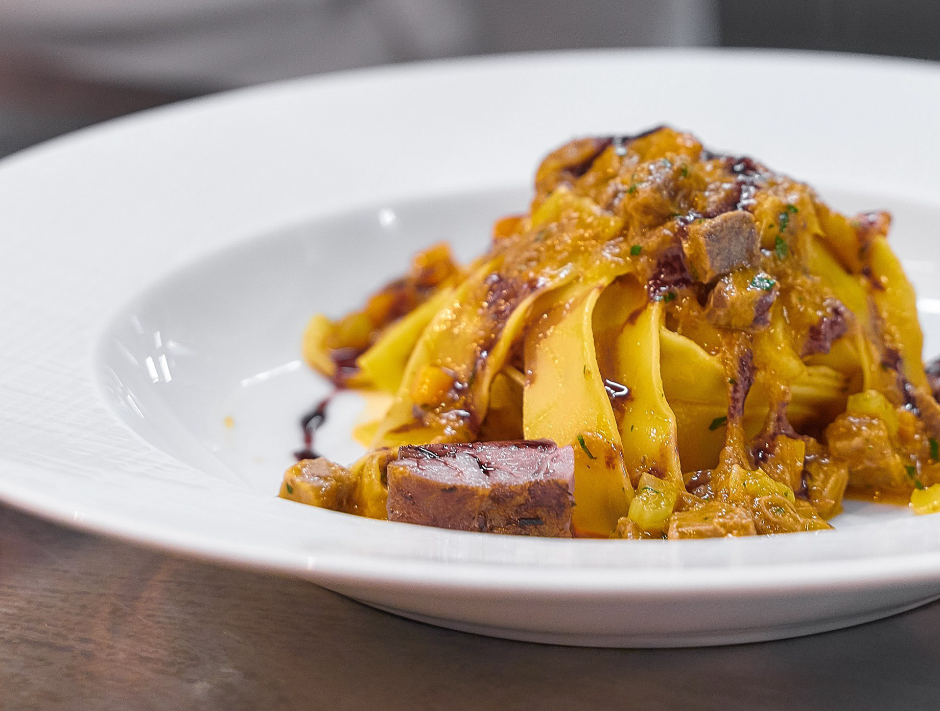 The St. Regis Macao Hotel – Cotai, Macau SAR, China – Lamb Pappardelle with Crema Catalana