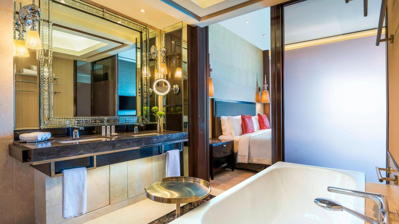 The St. Regis Mumbai Hotel - Mumbai, India - Caroline Astor Suite Bathroom Tub