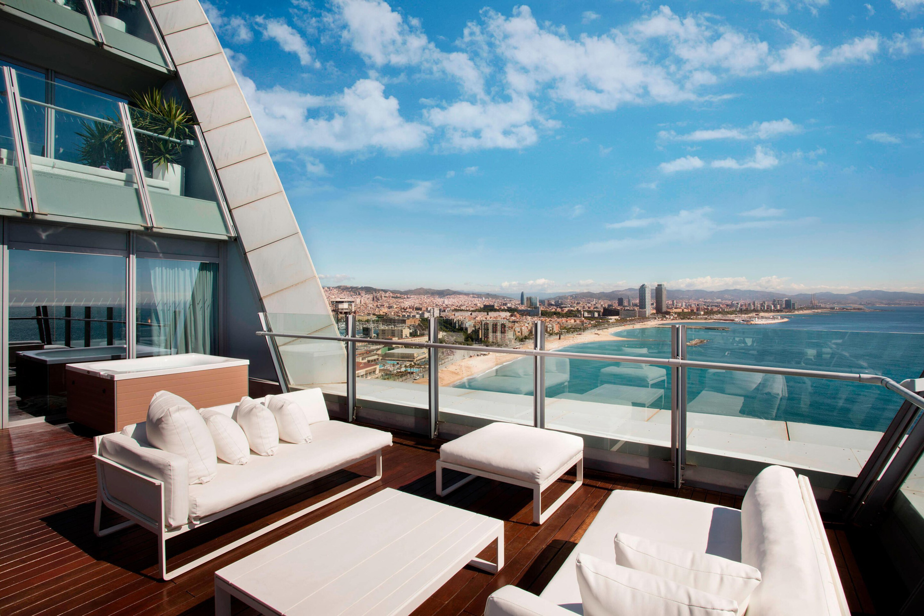 W Barcelona Hotel – Barcelona, Spain – Spectacular Suite Terrace and City Views