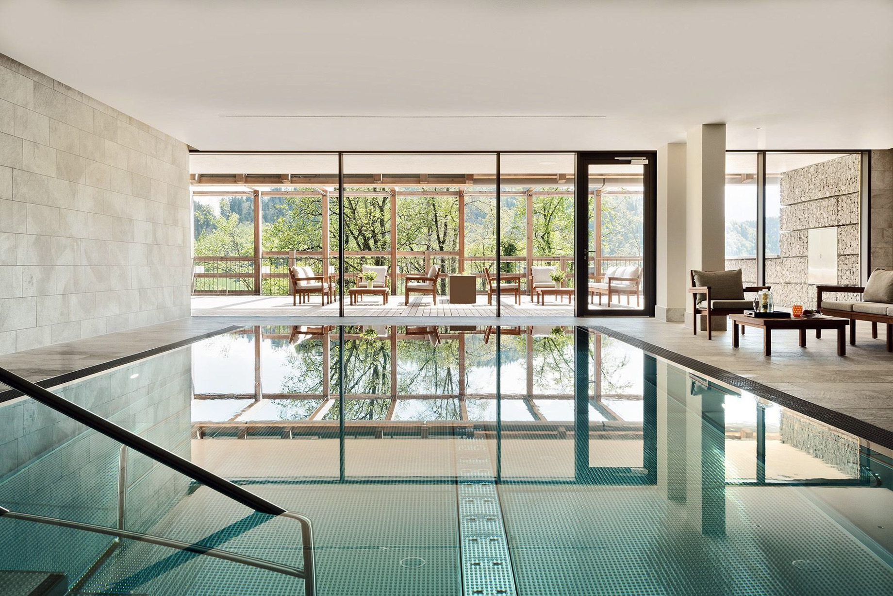 Waldhotel – Burgenstock Hotels & Resort – Obburgen, Switzerland – Spa Interior Pool