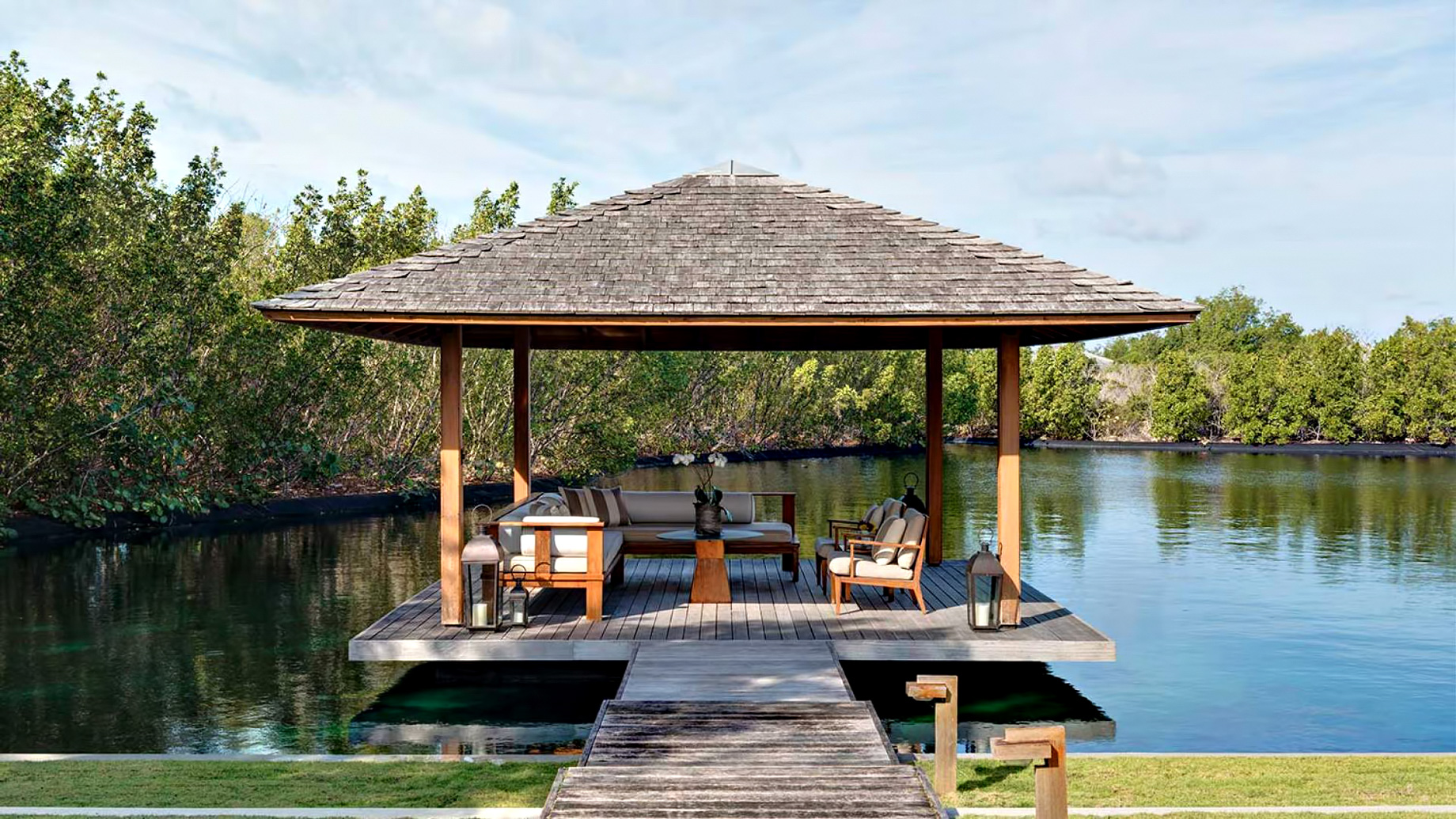 Amanyara Resort – Providenciales, Turks and Caicos Islands – 6 Bedroom Amanyara Villa Overwater Lounge