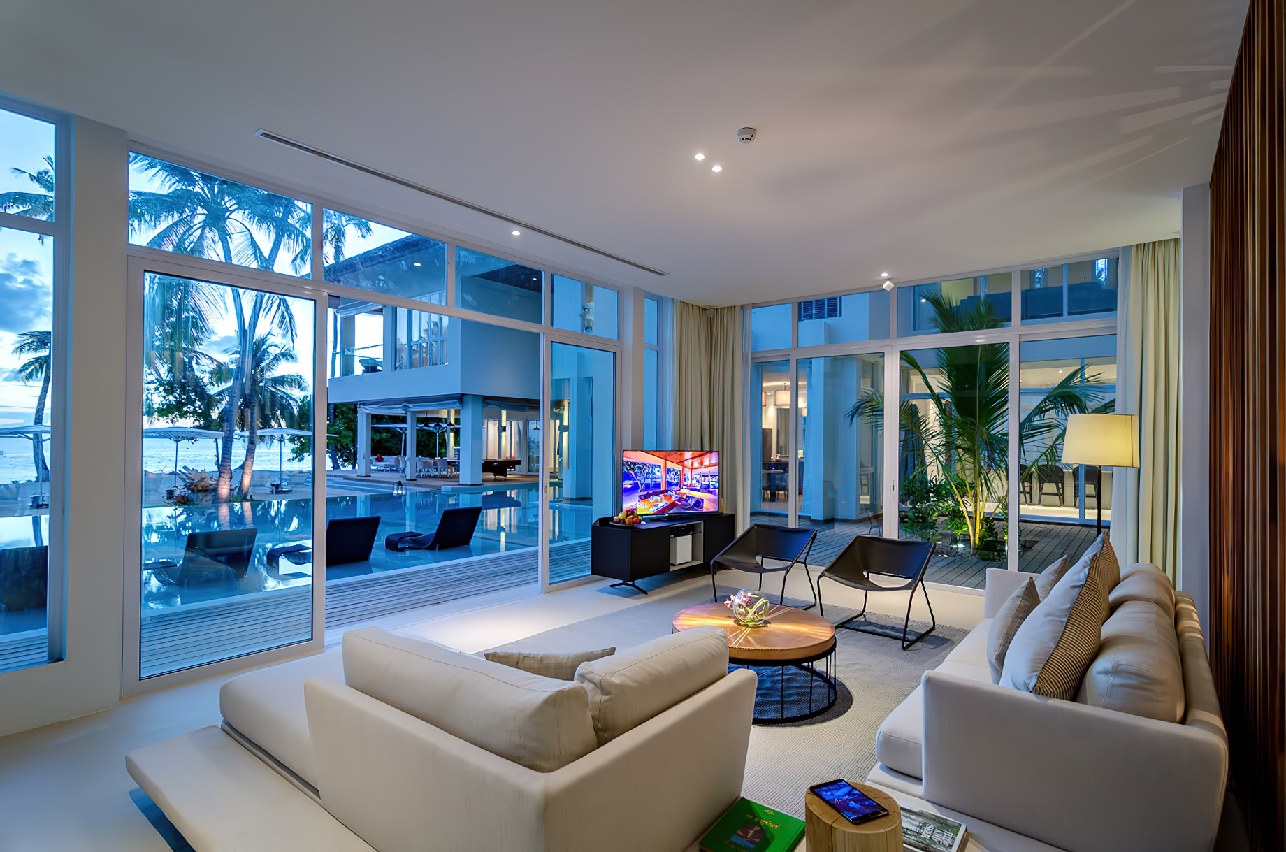Amilla Fushi Resort and Residences – Baa Atoll, Maldives – Amilla Beachfront Estate Living Area