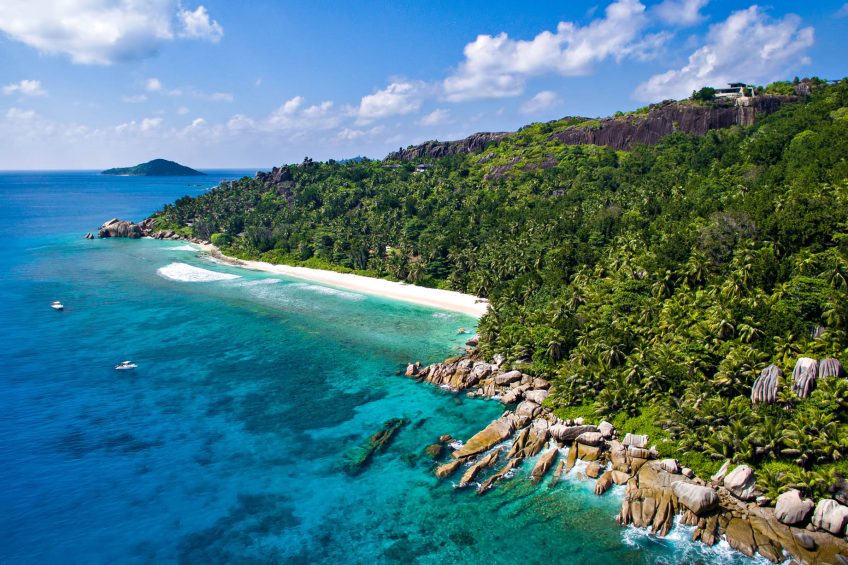 Six Senses Zil Pasyon Resort - Felicite Island, Seychelles - Island Aerial View