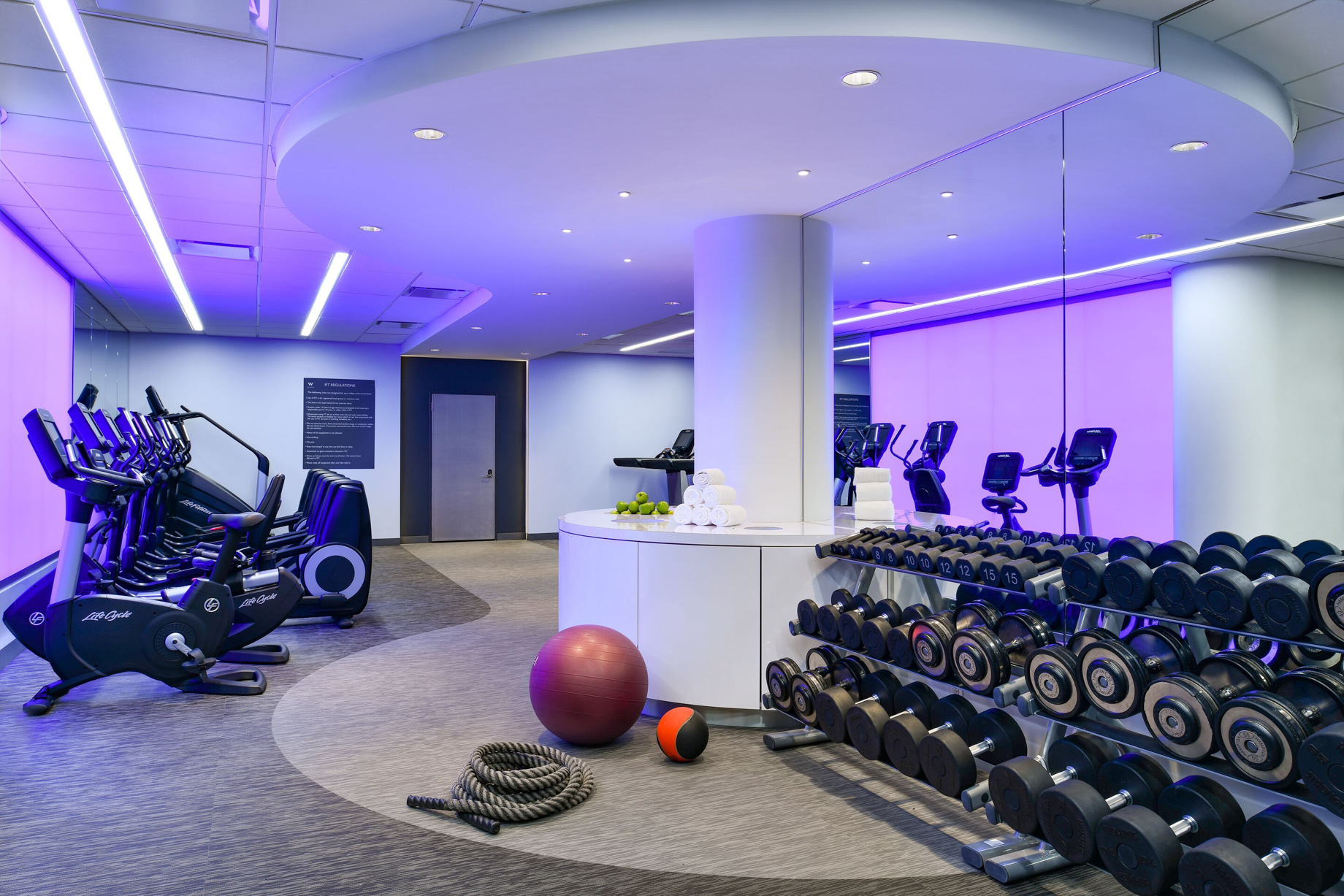 W Boston Hotel – Boston, MA, USA – FIT Gym Weights