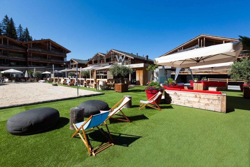 W Verbier Hotel - Verbier, Switzerland - La Plage Outdoor Relaxation