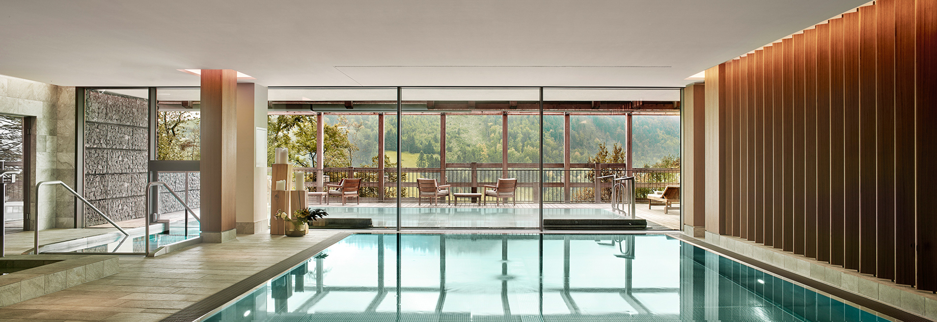 Waldhotel – Burgenstock Hotels & Resort – Obburgen, Switzerland – Spa Wet Area Indoor Pool