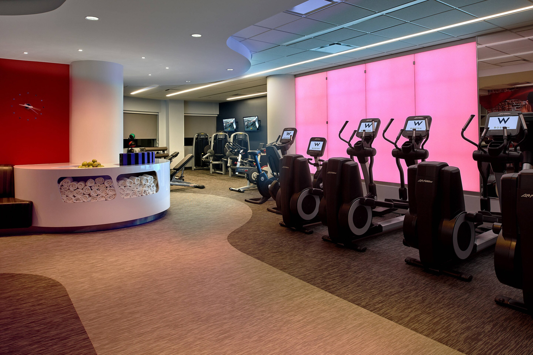 W Boston Hotel – Boston, MA, USA – FIT Gym Interior