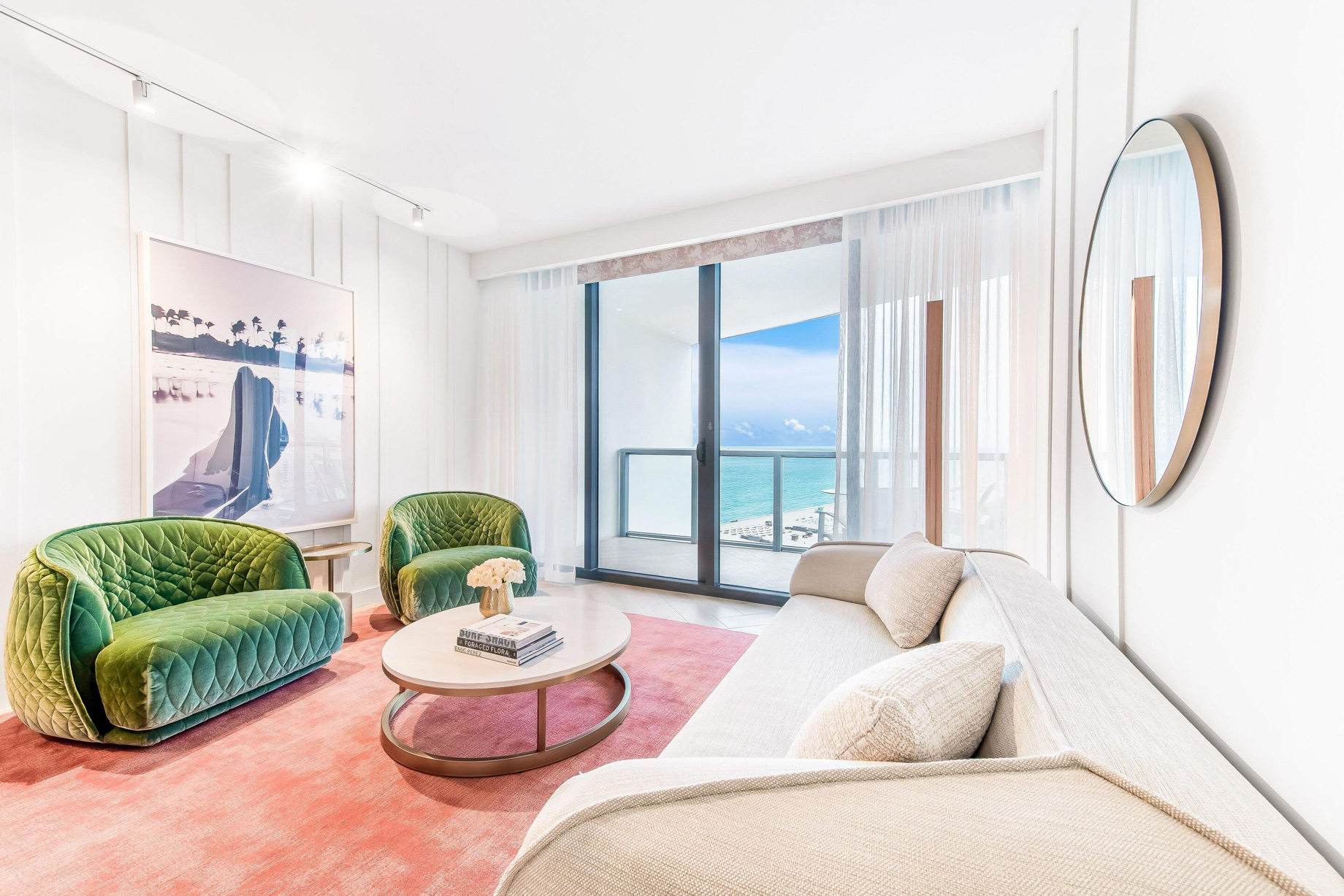 W South Beach Hotel – Miami Beach, FL, USA – Spectacular and Wonderful Suite Living Area