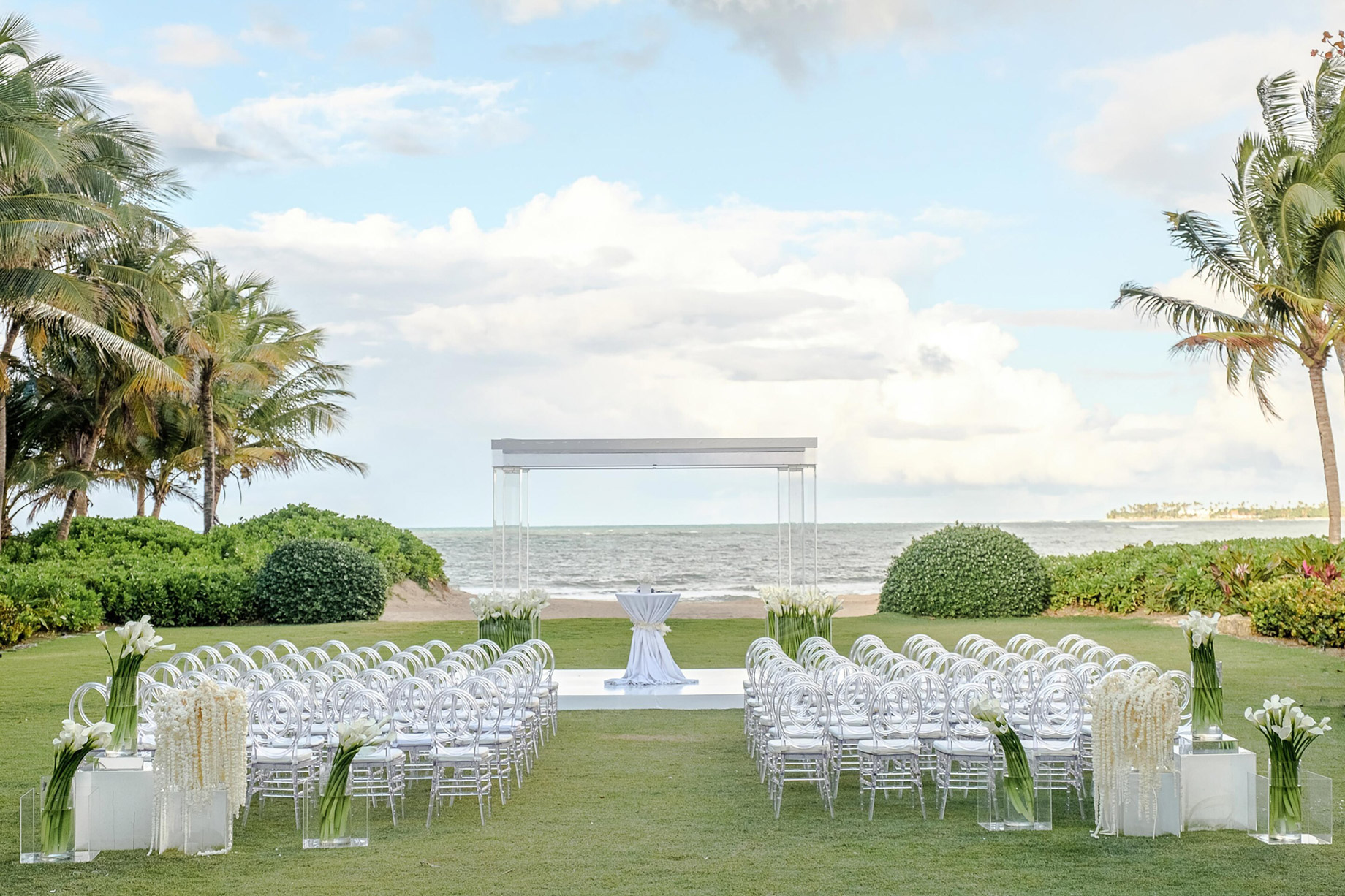 The St. Regis Bahia Beach Resort - Rio Grande, Puerto Rico - Exterior Lawn Wedding Bespoken Setup