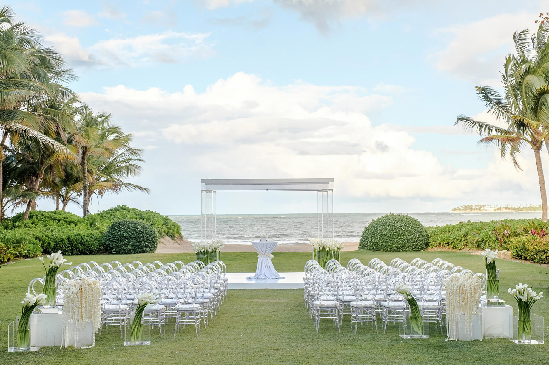 The St. Regis Bahia Beach Resort – Rio Grande, Puerto Rico – Exterior Lawn Wedding Bespoken Setup