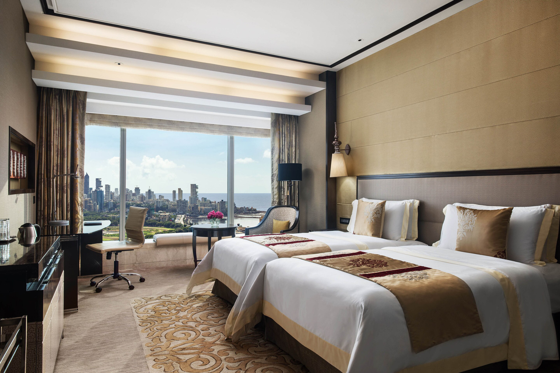 The St. Regis Mumbai Hotel – Mumbai, India – Guest Room Twin Beds