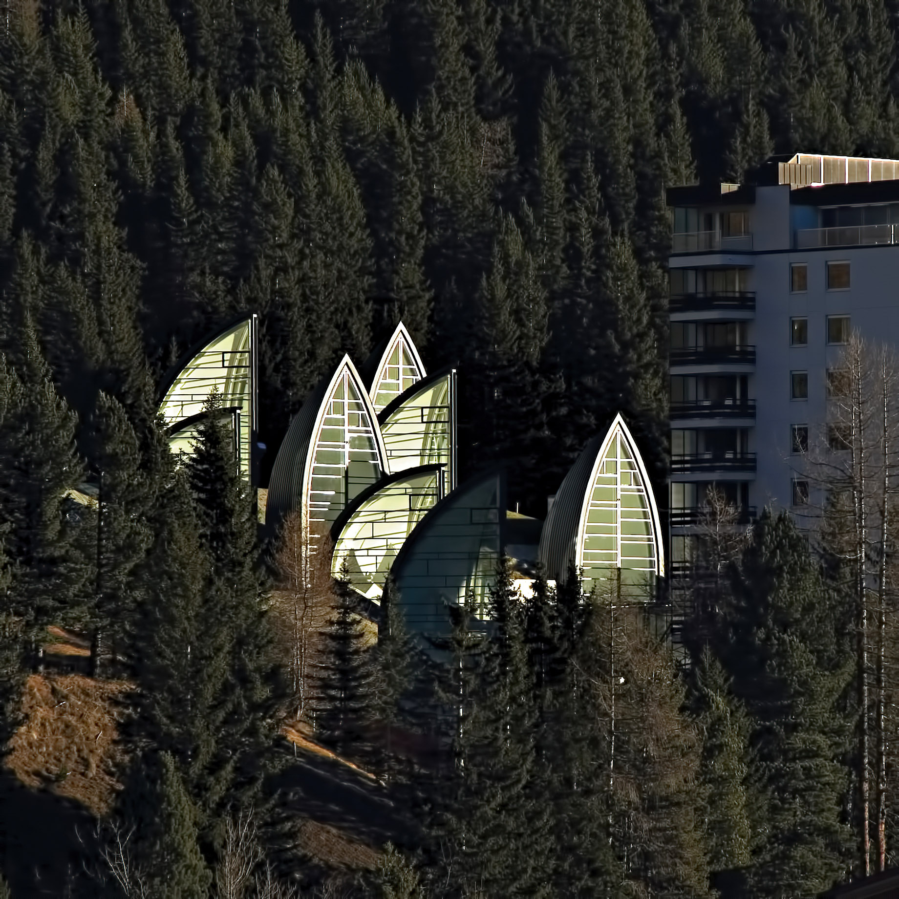 Tschuggen Grand Hotel - Arosa, Switzerland - Glass Sails