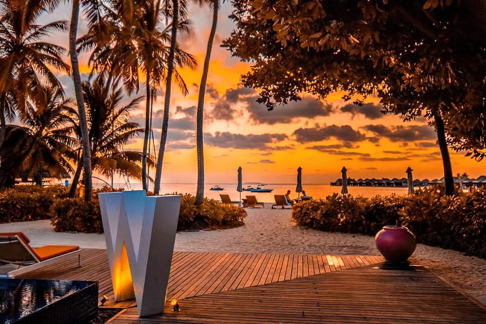 109 - W Maldives Resort - Fesdu Island, Maldives - Resort Beachfront Sunset