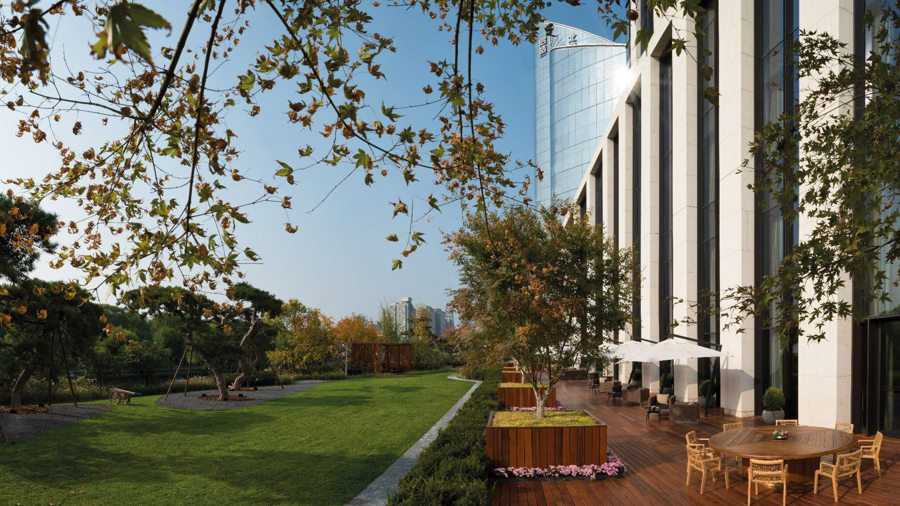 Bvlgari Hotel Beijing - Beijing, China - Exterior Garden Terrace