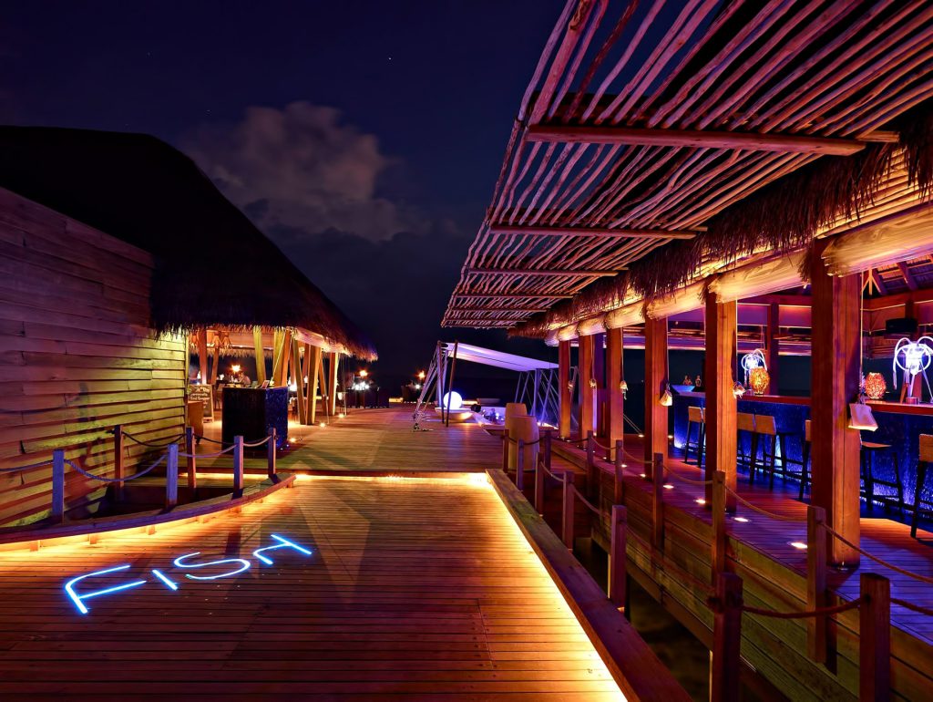 110 - W Maldives Resort - Fesdu Island, Maldives - FISH Restaurant Night