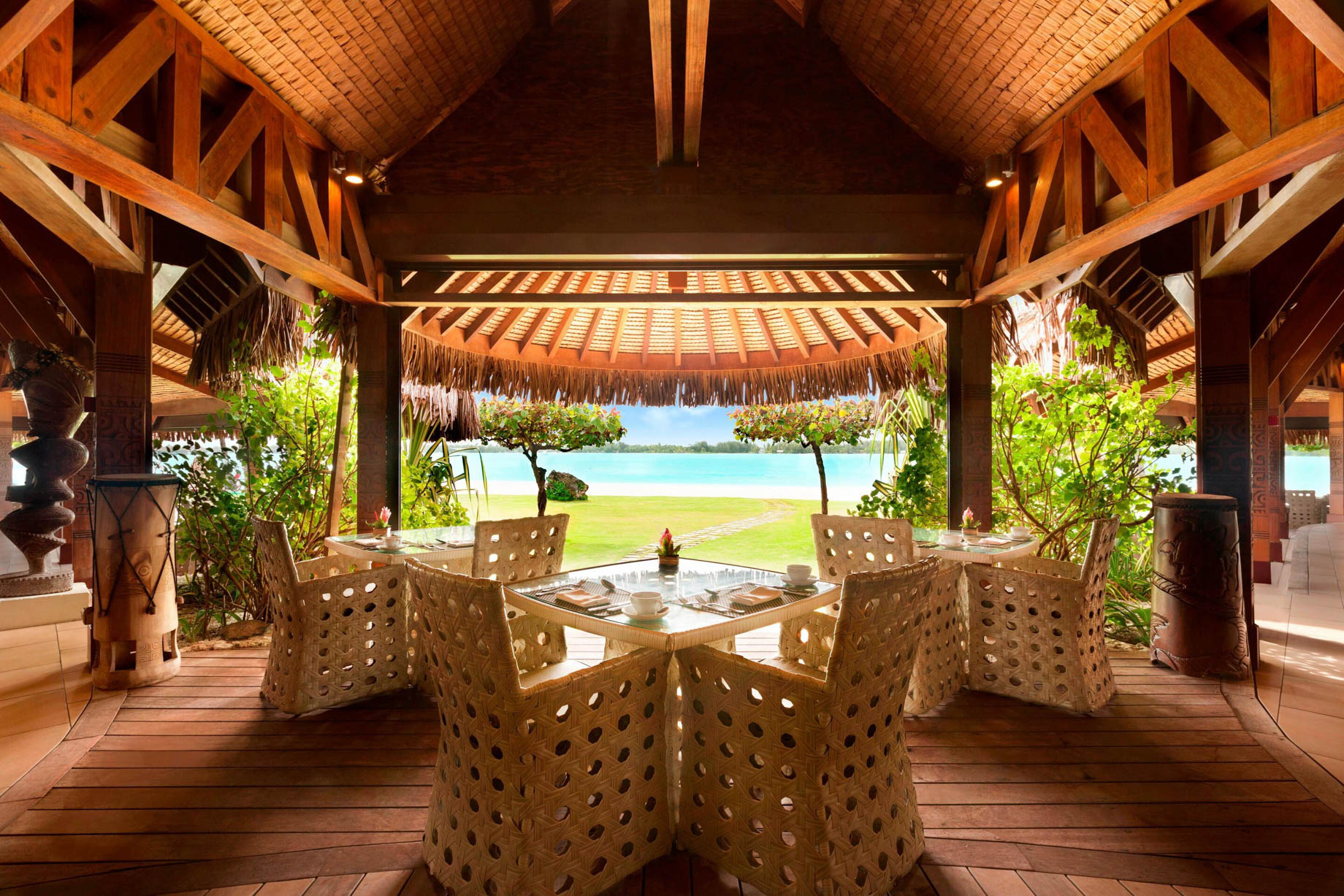 The St. Regis Bora Bora Resort – Bora Bora, French Polynesia – Te Pahu Tables