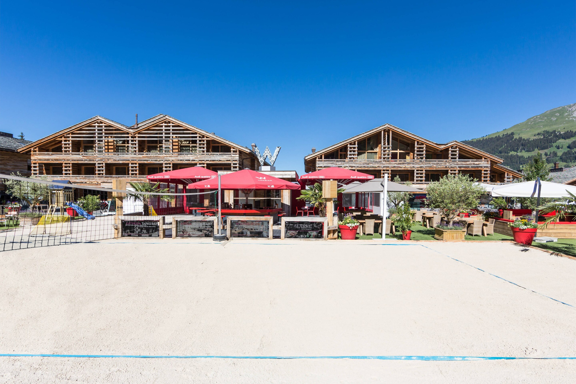 W Verbier Hotel – Verbier, Switzerland – Exterior Summer View