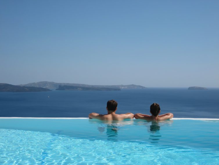 Mystique Hotel Santorini – Oia, Santorini Island, Greece - Clifftop Ocean View Infinity Pool