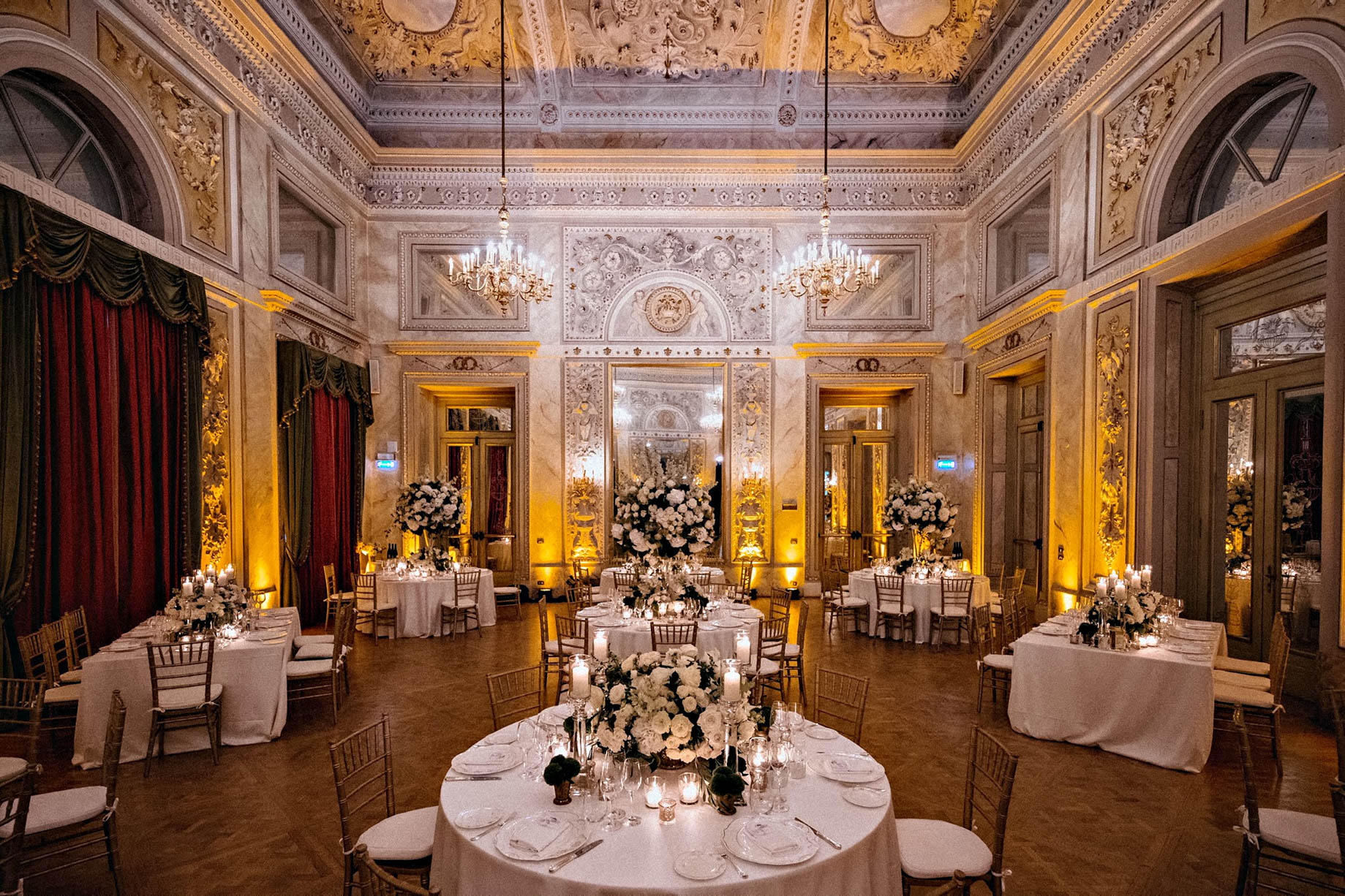 The St. Regis Florence Hotel - Florence, Italy - Night Salone delle feste