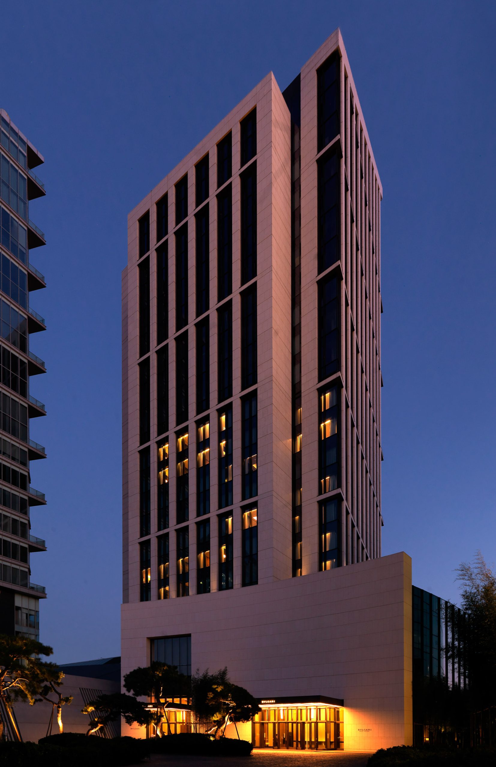 Bvlgari Hotel Beijing – Beijing, China – Tower Night View