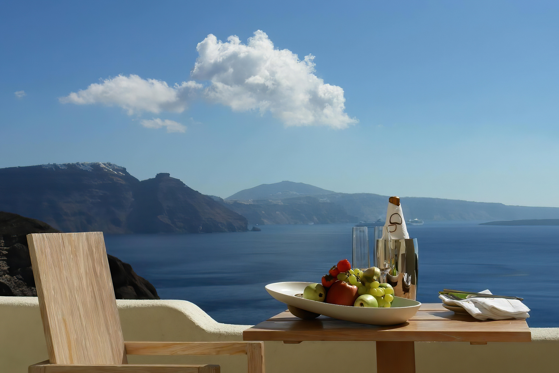 Mystique Hotel Santorini – Oia, Santorini Island, Greece – Clifftop Ocean View Dining