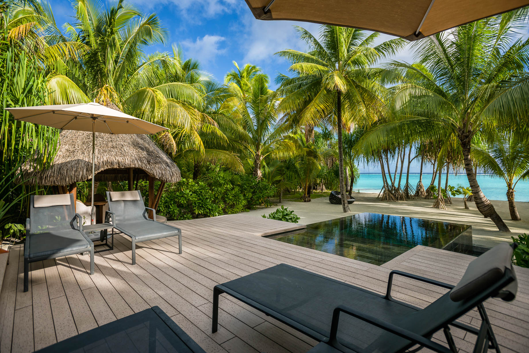 The Brando Resort – Tetiaroa Private Island, French Polynesia – 2 Bedroom Beachfront Villa Infinity Pool Deck