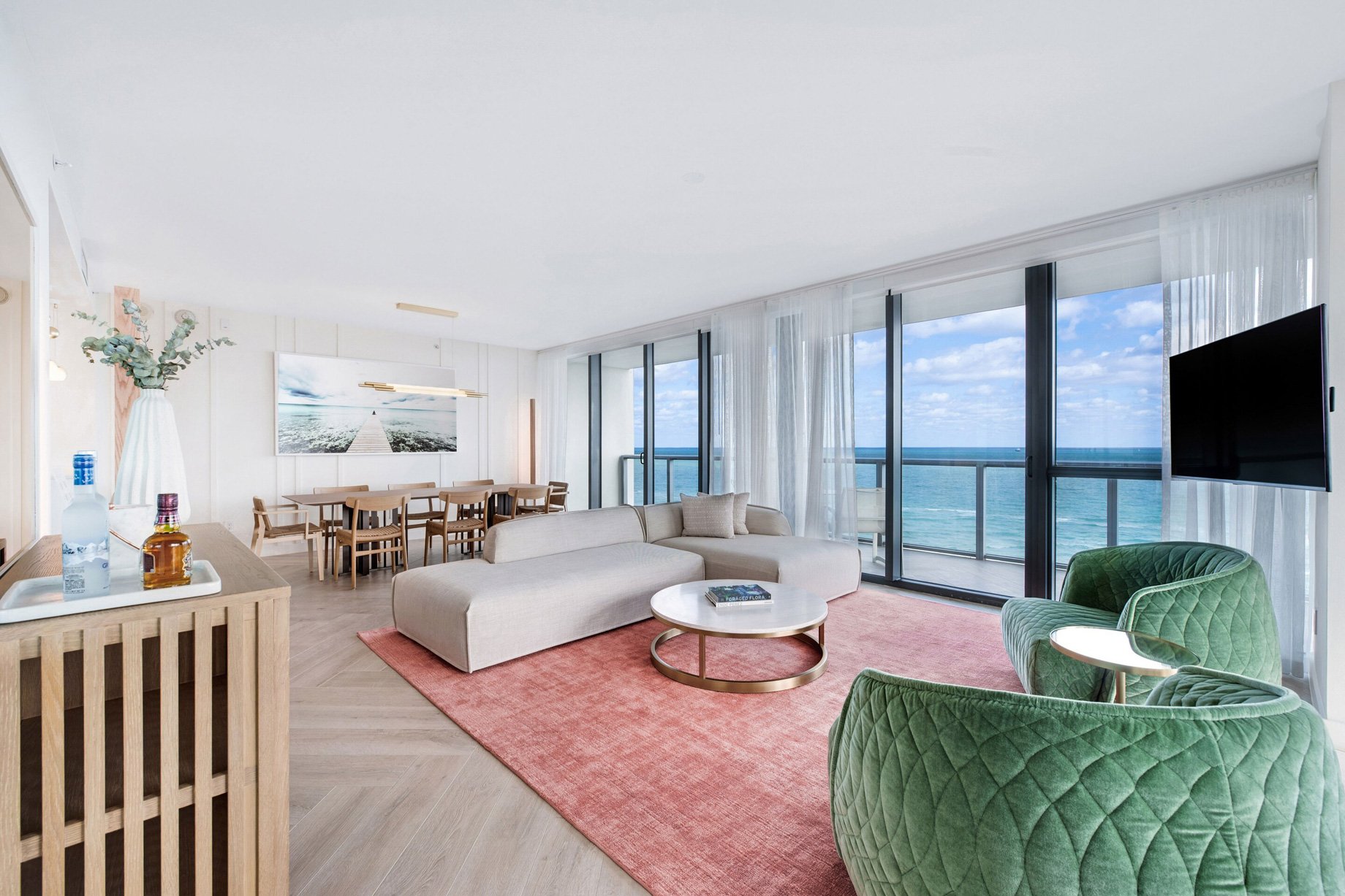W South Beach Hotel – Miami Beach, FL, USA – WOW Oceanfront Two Bedroom Suite Decor