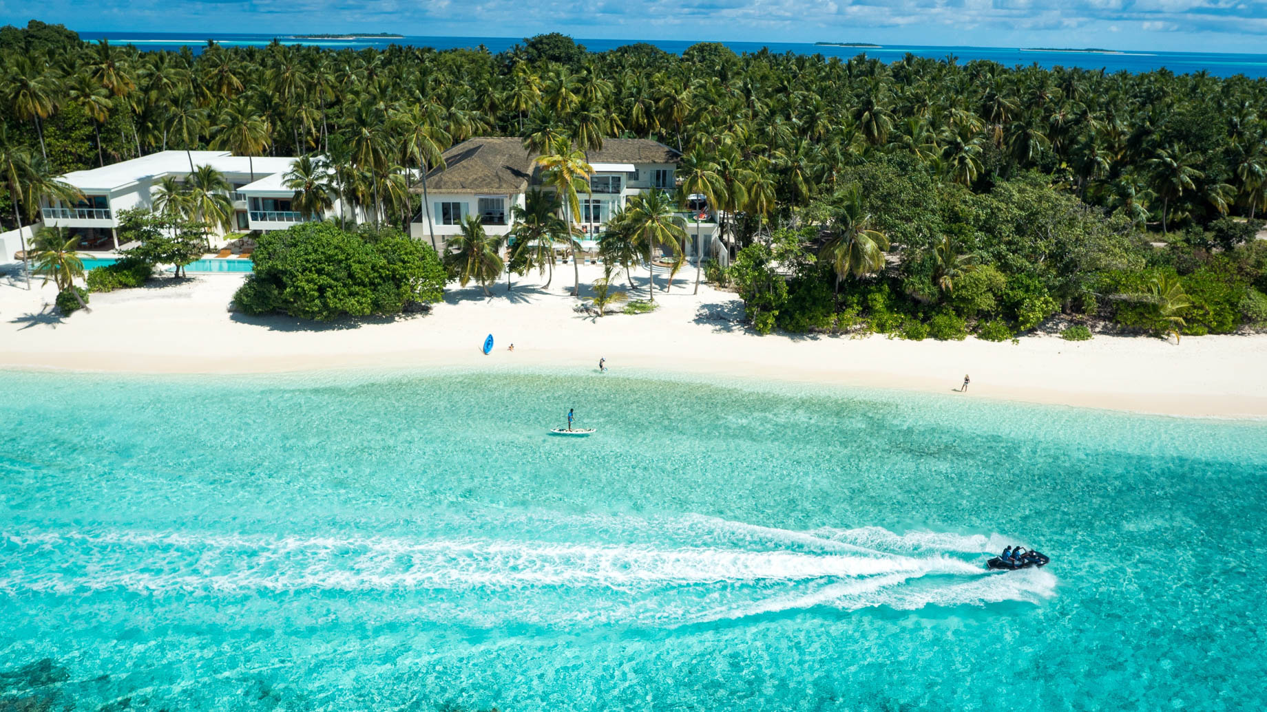 Amilla Fushi Resort and Residences - Baa Atoll, Maldives - Amilla Oceanfront Estate Beach Aerial