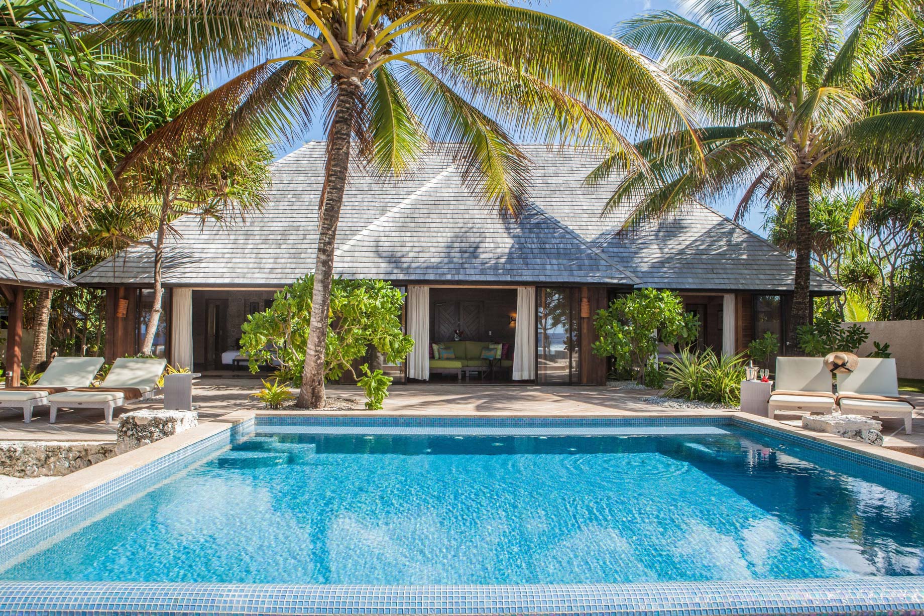 The St. Regis Bora Bora Resort – Bora Bora, French Polynesia – Reefside Royal Garden Two Bedroom Villa Exterior Pool_