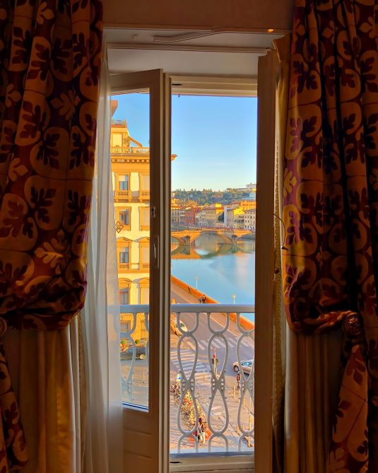 The St. Regis Florence Hotel - Florence, Italy - Arno River View at Dusk