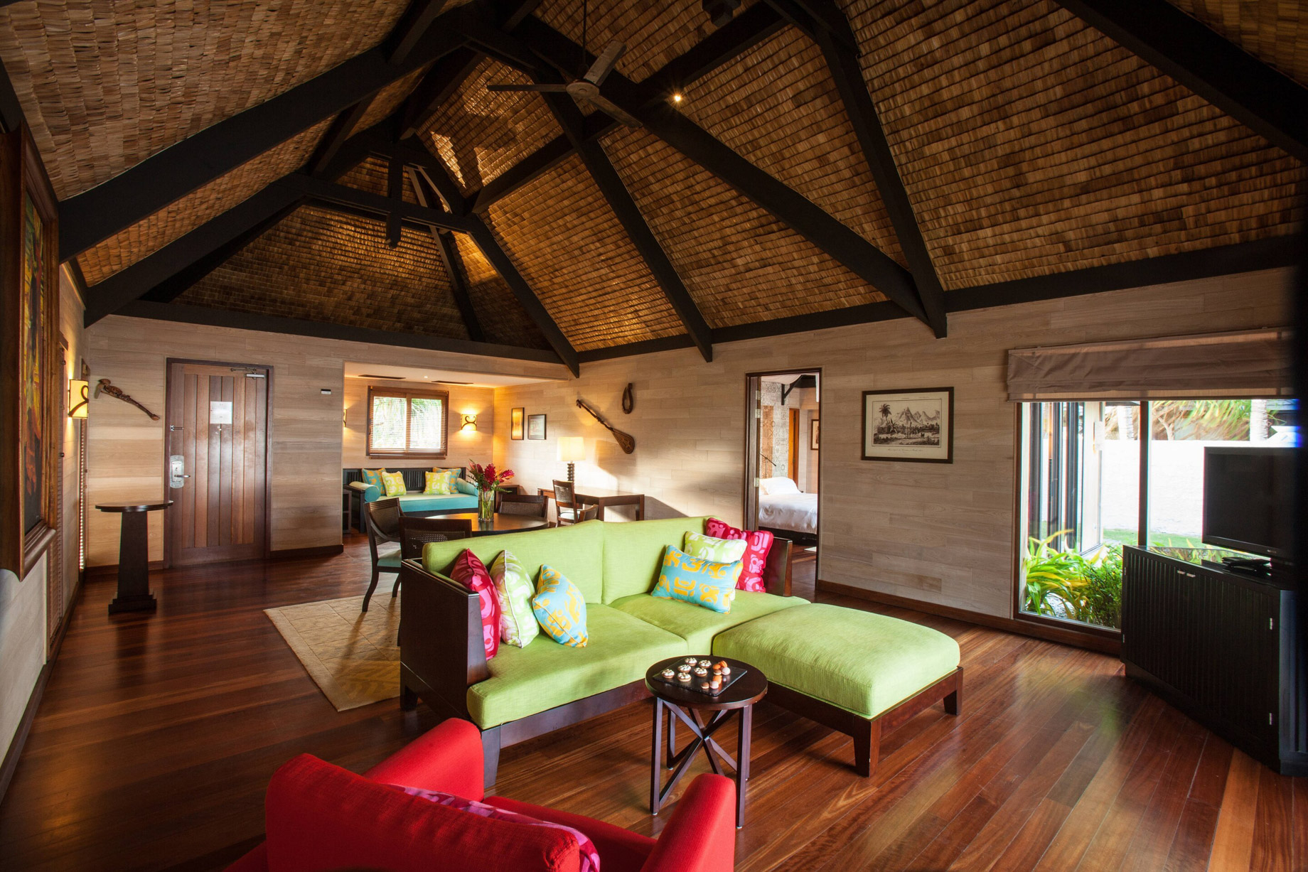 The St. Regis Bora Bora Resort - Bora Bora, French Polynesia - Reefside Garden Villa with Pool Living Room