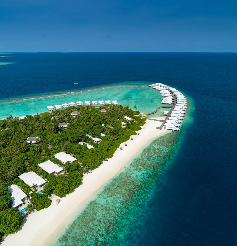 Amilla Fushi Resort and Residences - Baa Atoll, Maldives - Beach Resicences and Overwater Villas Aerial