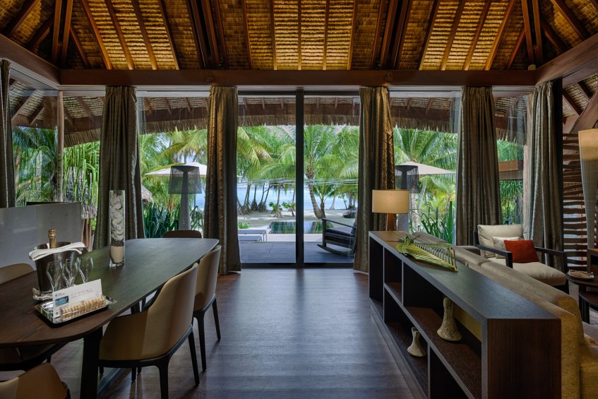 The Brando Resort - Tetiaroa Private Island, French Polynesia - 2 Bedroom Beachfront Villa Living Room