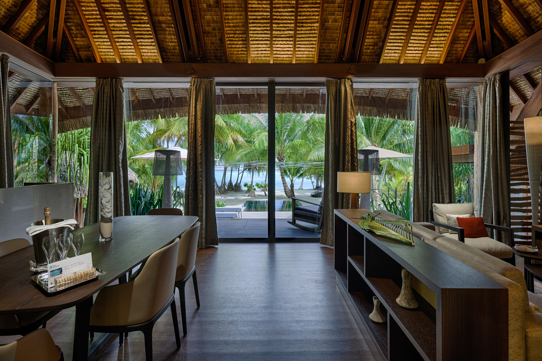 The Brando Resort – Tetiaroa Private Island, French Polynesia – 2 Bedroom Beachfront Villa Living Room