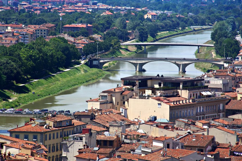 The St. Regis Florence Hotel - Florence, Italy - Arno River Aerial