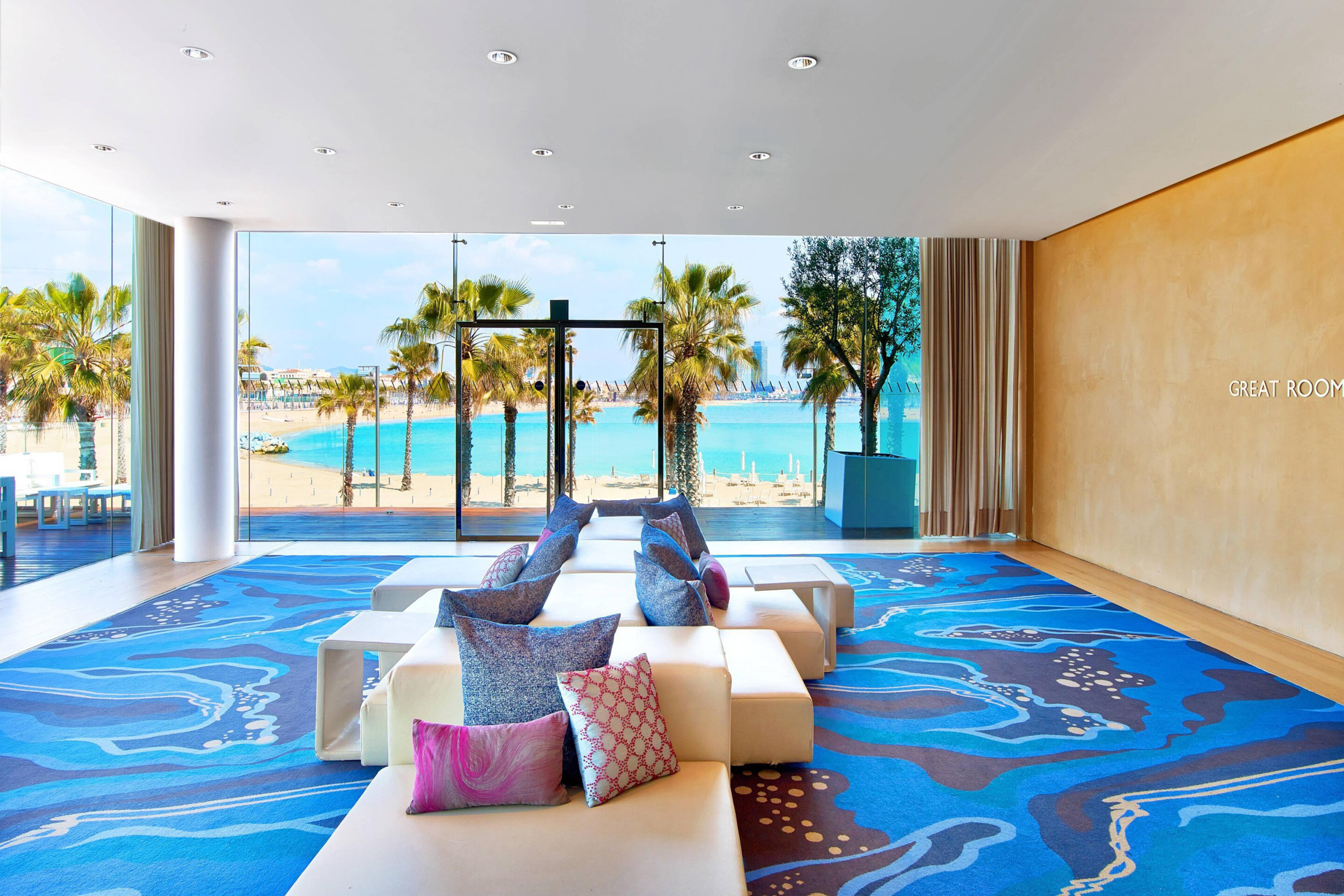 W Barcelona Hotel – Barcelona, Spain – Great Room Foyer Sofas