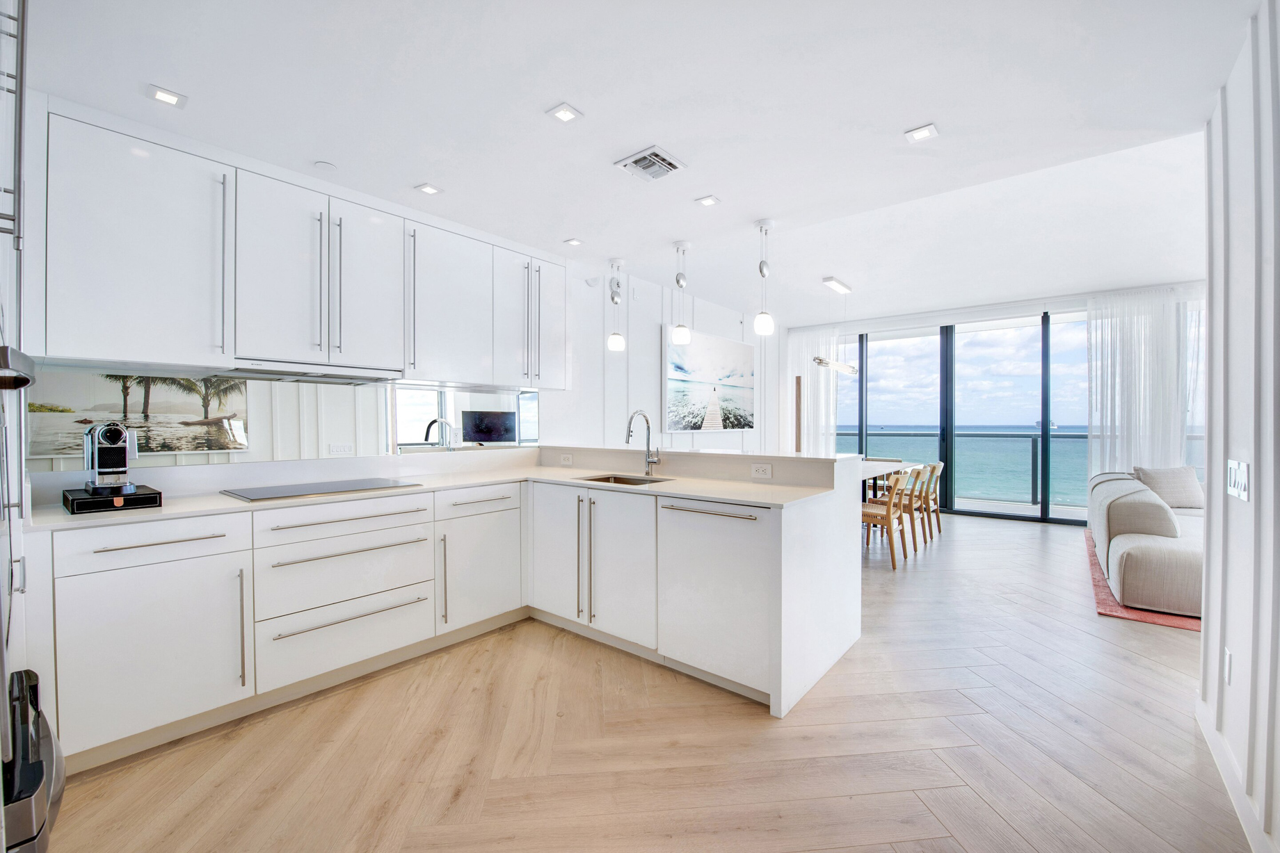 W South Beach Hotel – Miami Beach, FL, USA – WOW Oceanfront Two Bedroom Suite Kitchen
