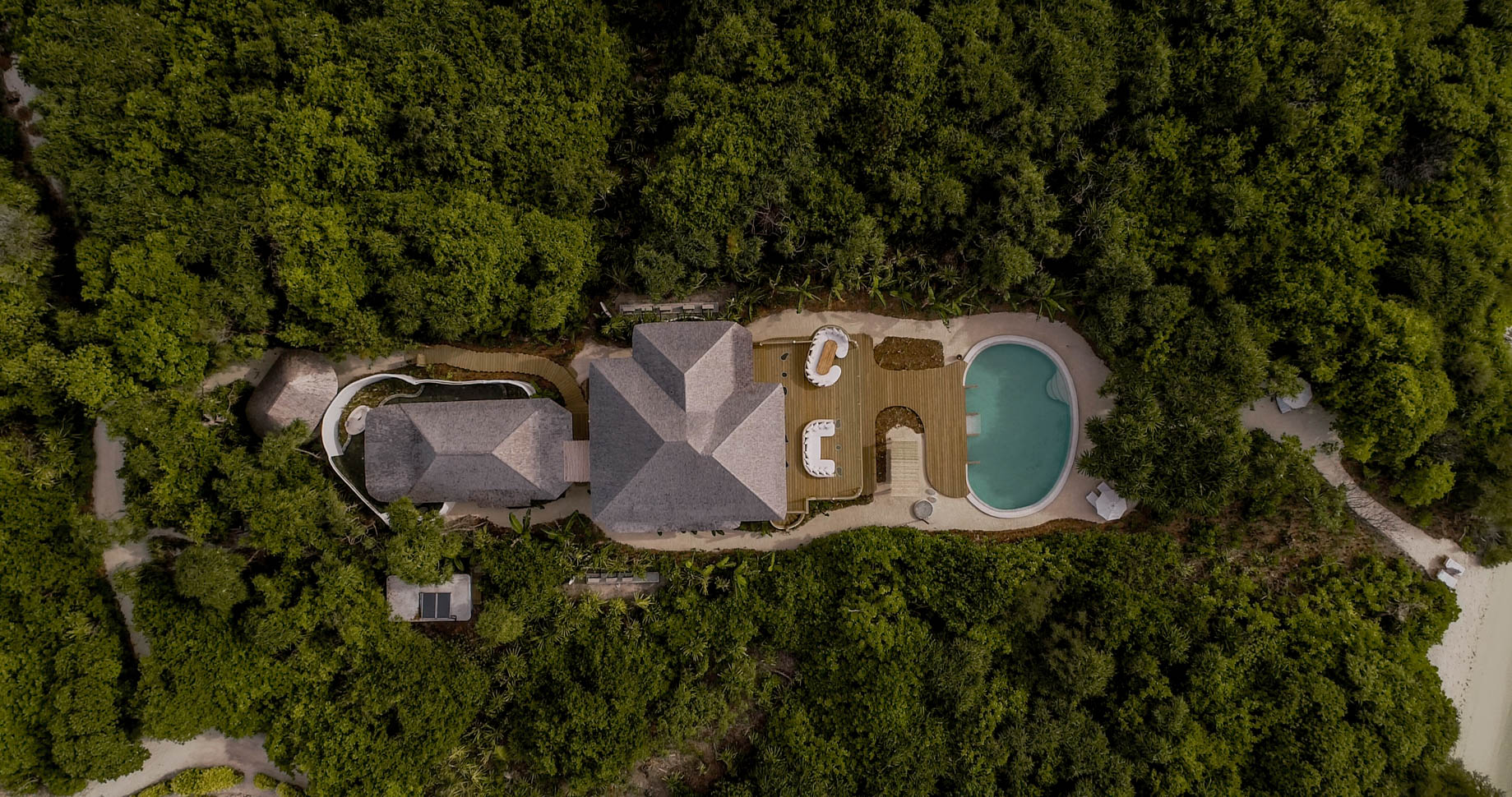 Soneva Jani Resort - Noonu Atoll, Medhufaru, Maldives - 2 Bedroom Crusoe Residence Island Villa Aerial