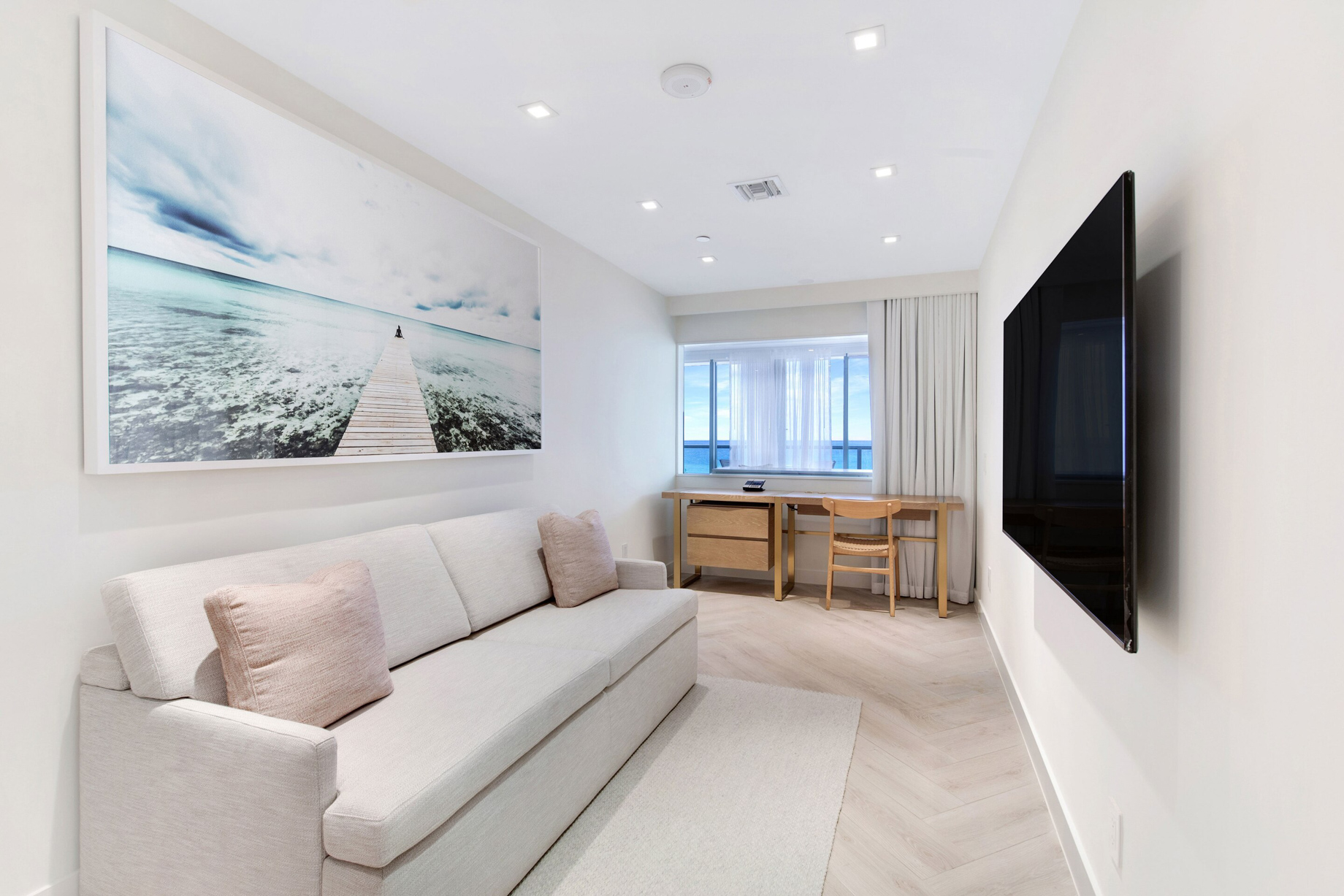 W South Beach Hotel – Miami Beach, FL, USA – WOW Oceanfront Two Bedroom Suite Lounge