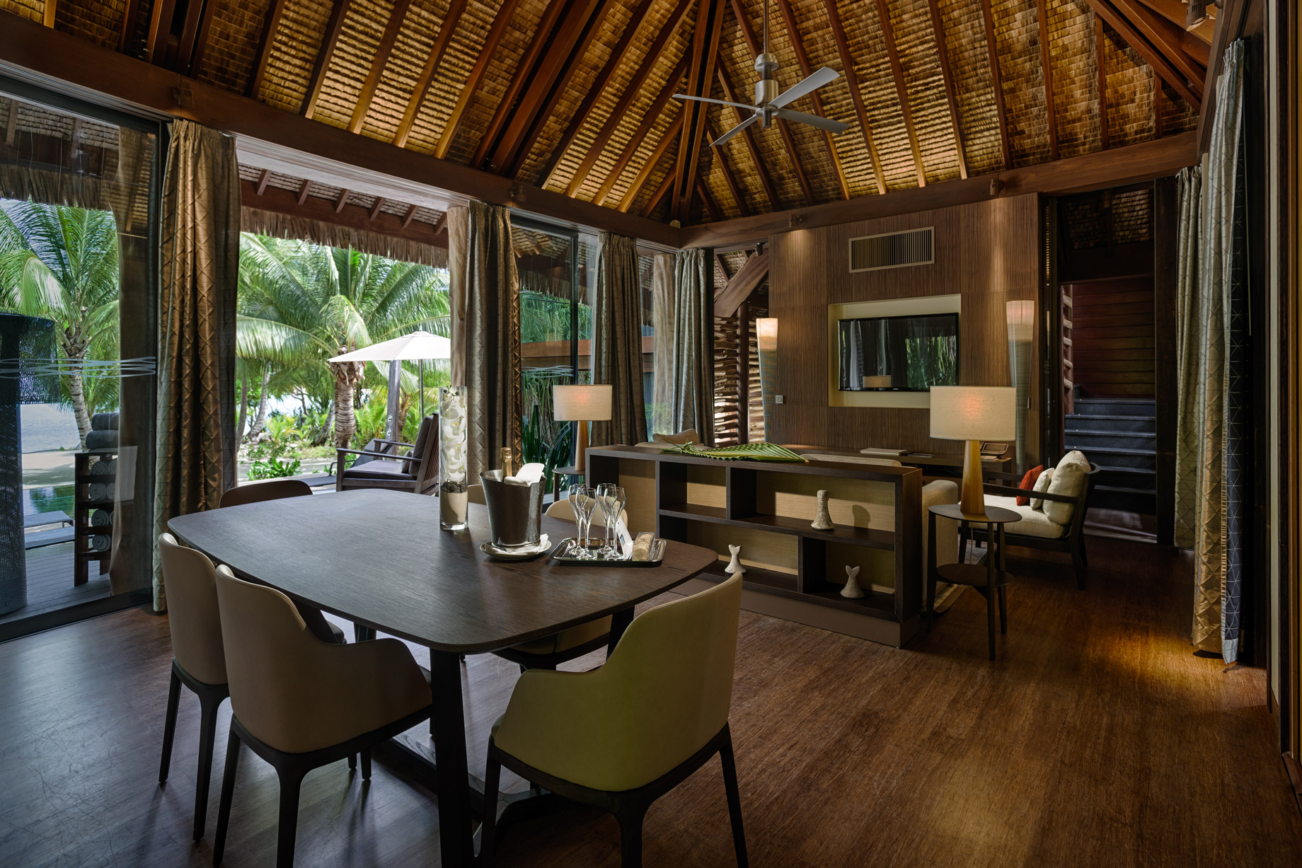 The Brando Resort – Tetiaroa Private Island, French Polynesia – 2 Bedroom Beachfront Villa Living Room