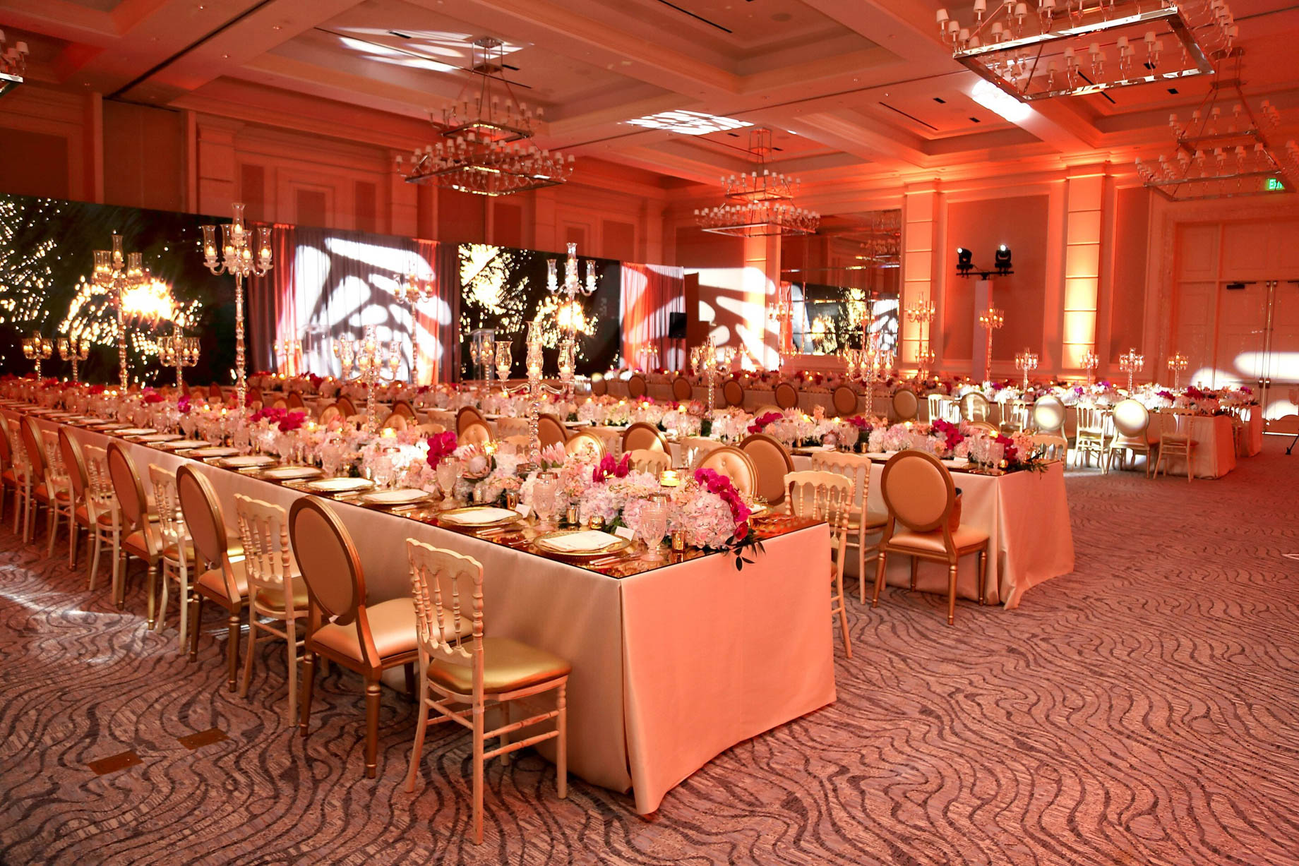 The St. Regis Bahia Beach Resort – Rio Grande, Puerto Rico – Ballroom Gala Dinner Setup