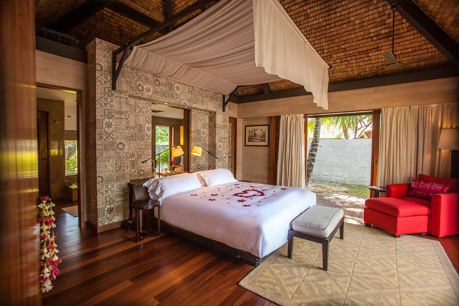 The St. Regis Bora Bora Resort - Bora Bora, French Polynesia - Reefside Garden Villa with Pool Bedroom