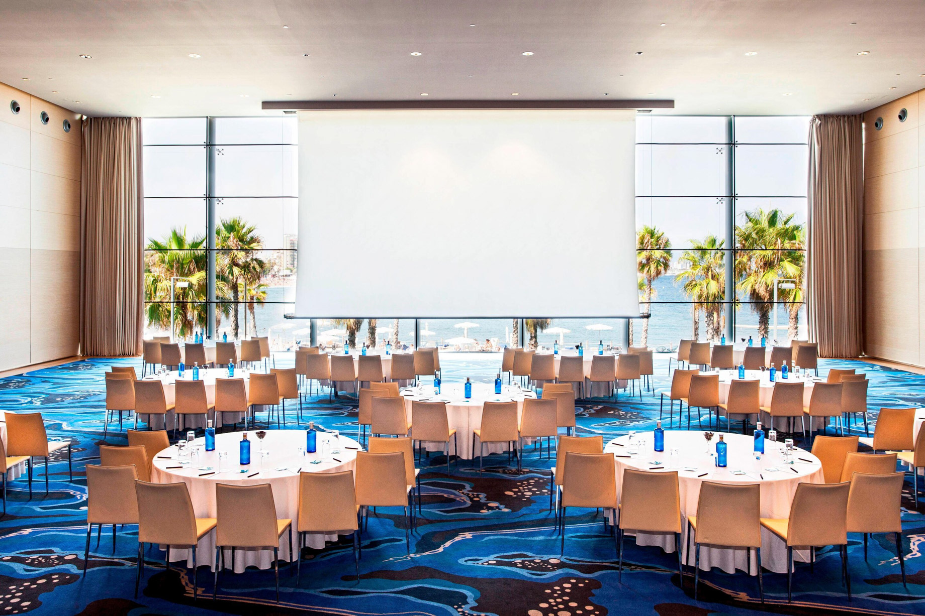 W Barcelona Hotel – Barcelona, Spain – Great Room Tables