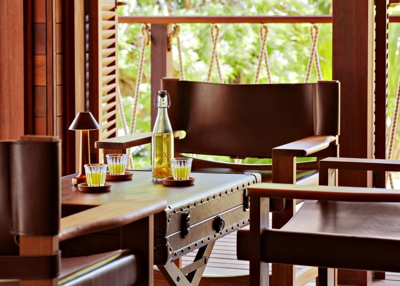 Six Senses Zil Pasyon Resort - Felicite Island, Seychelles - Rum Bar Table