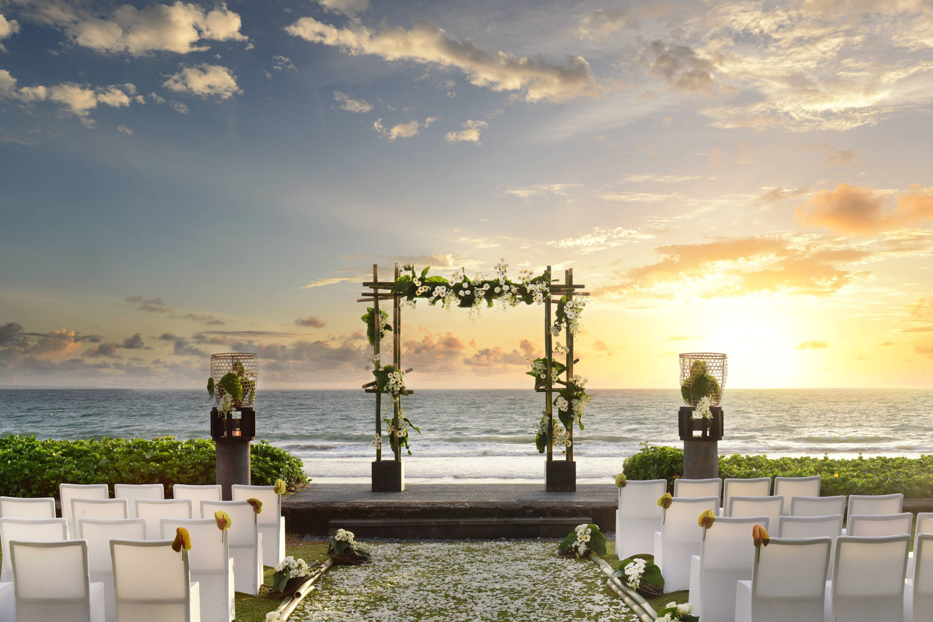 W Bali Seminyak Resort - Seminyak, Indonesia - Wedding Ceremony Sunset