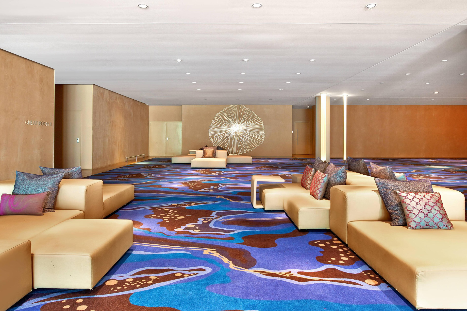 W Barcelona Hotel – Barcelona, Spain – Great Room Foyer Sofa Set Up