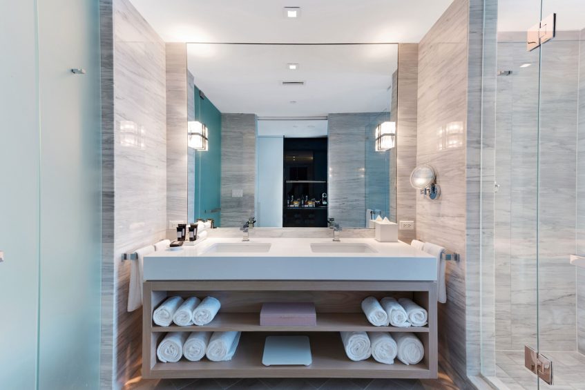 W South Beach Hotel - Miami Beach, FL, USA - WOW Oceanfront Two Bedroom Suite Bathroom Vanity