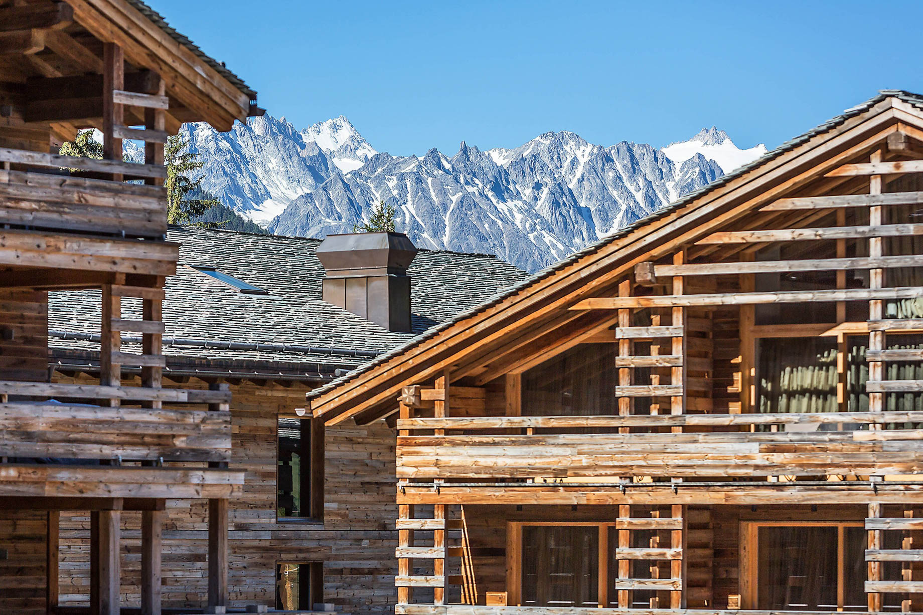 W Verbier Hotel – Verbier, Switzerland – Exterior Summer Mountain View